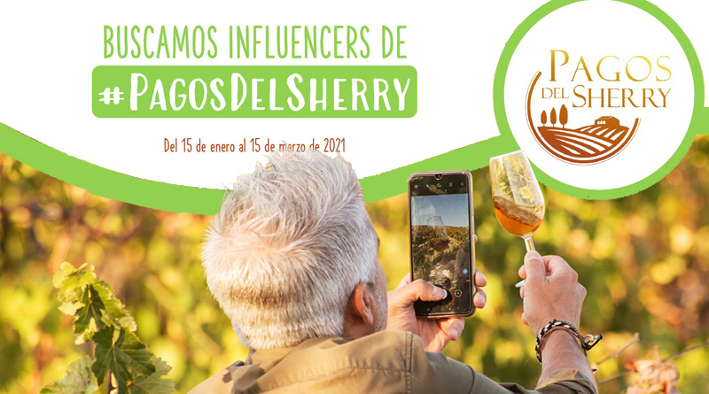 Se buscan influencers de "Pagos de Sherry" con el fin de dar a conocer La Ruta del vino y Brandy del Marco de Jerez y el proyecto de desarrollo turístico y puesta en valor de los viñedos de la campiña jerezana.