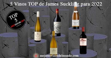 Vinos Top 5 de James Suckling para 2022 son los 5 mejores vinos de su listado oficial premiado a finales de 2021.