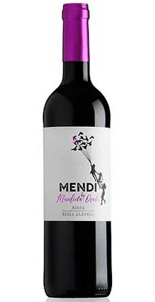 Mendi by Mendieta Osaba. Esquisito Rioja Alavesa. Bondadoso y sutil crianza de 5 meses en barrica de roble.
